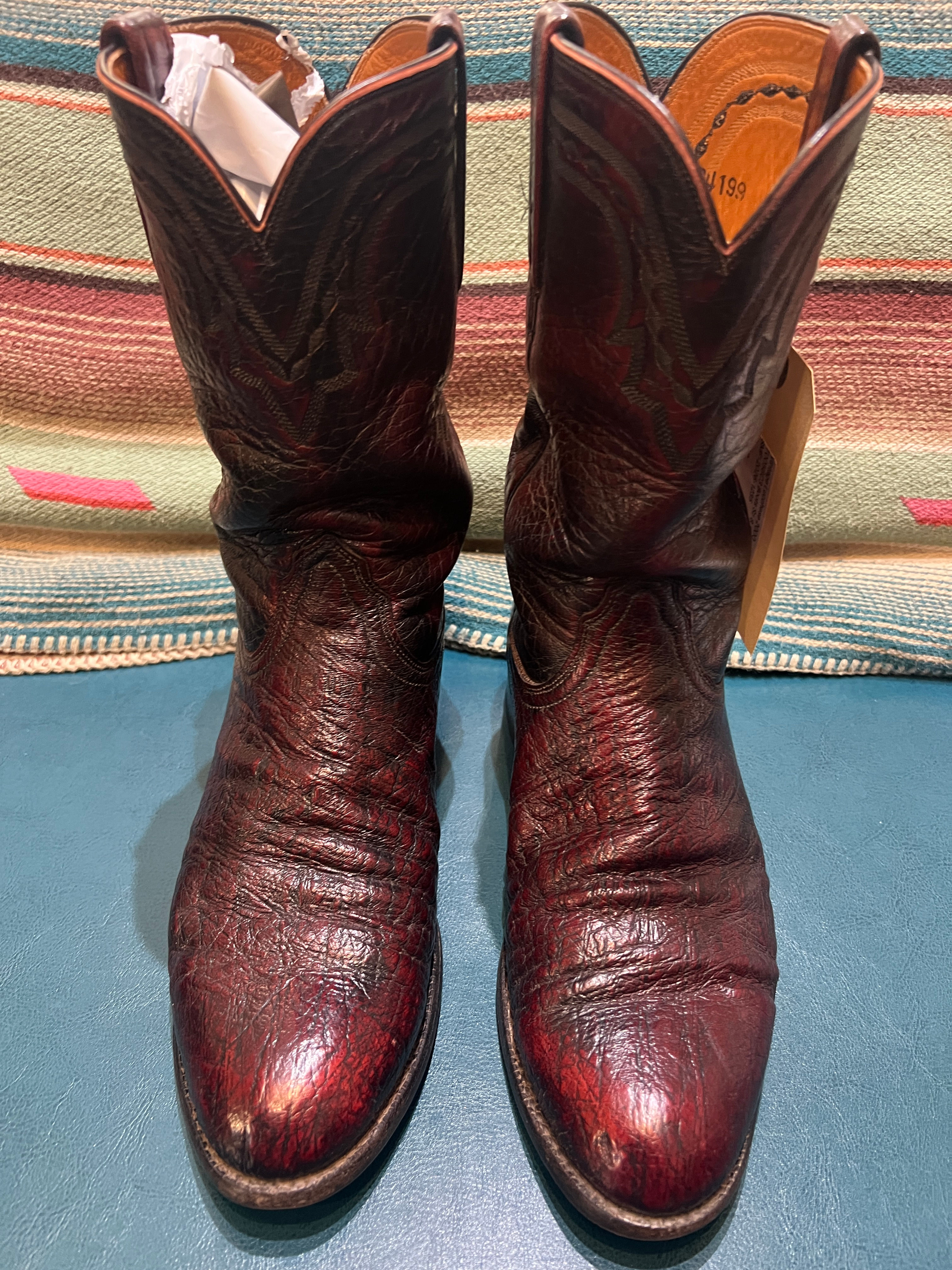 Lucchese 2000 Smooth Ostrich T0056C3 Boots- Size 8.5D/10.5B
