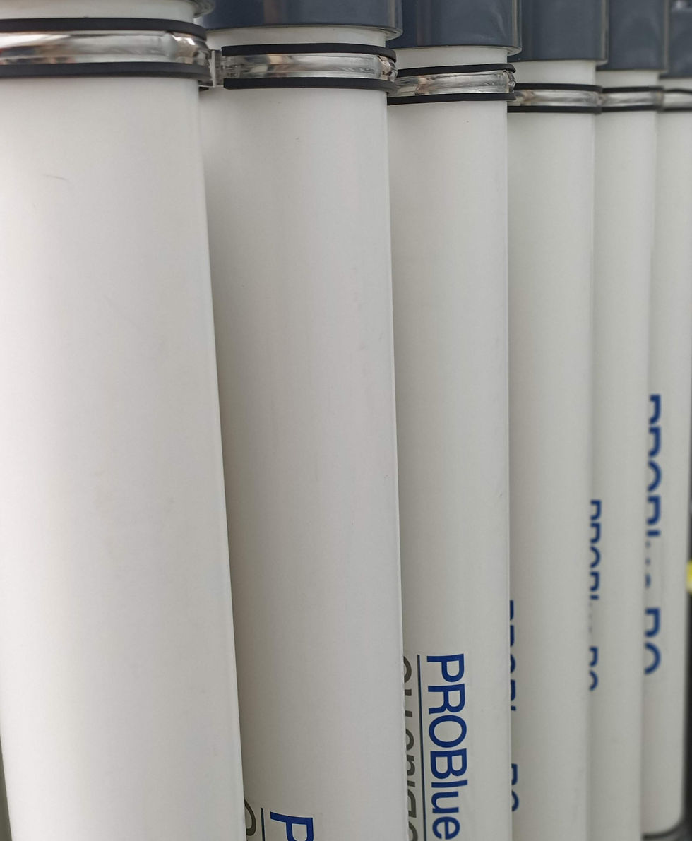 Reverse Osmosis Membrane Housings - LED UV can prevent biofouling of membrane technologies as well as disinfect RO permeate.