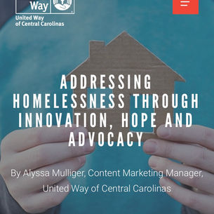 ADDRESSING HOMELESSNESS THROUGH INNOVATION, HOPE AND ADVOCACY
