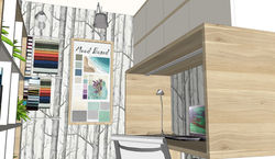 Diseño de espacio de trabajo personalizado. Iluminación