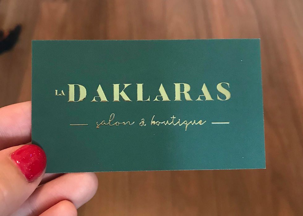 Mon expérience au salon et boutique «La Daklaras» 🌻