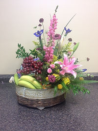 Fresh fruit and beautiful blooms