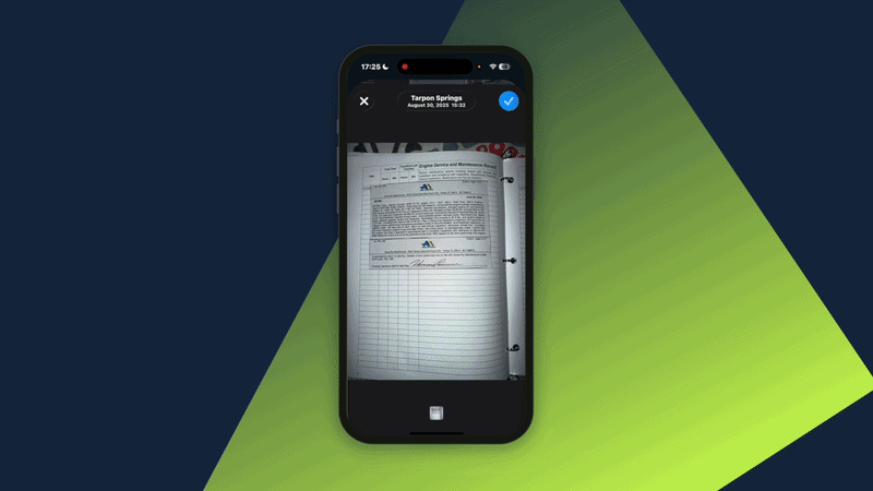 Scan logbooks into aircraft maintenance app