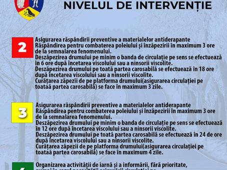 Cum vor acționa utilajele de deszăpezire pe drumurile județene în această iarnă