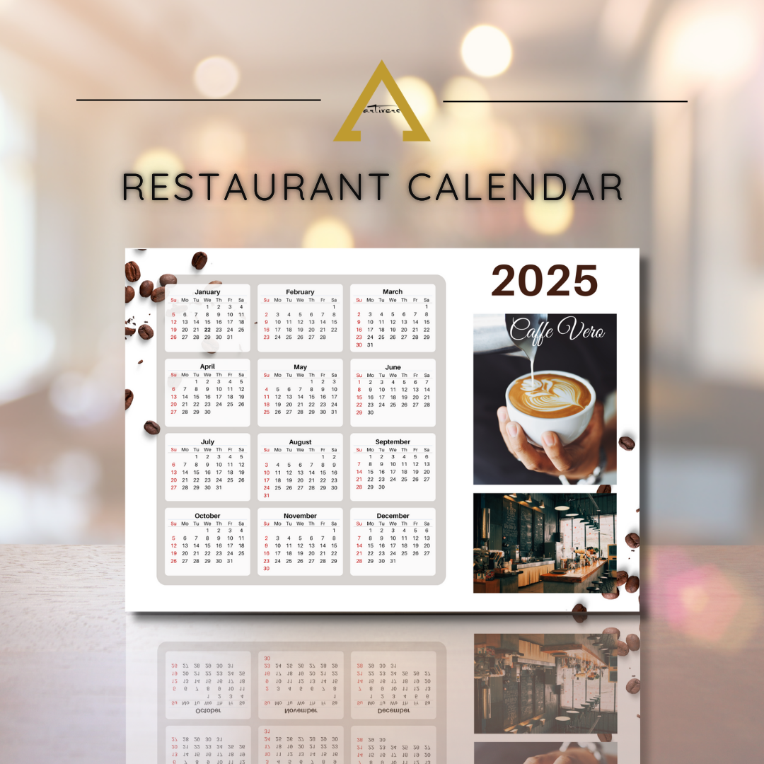 RESTAURANT CALENDAR 2025 (CA002)