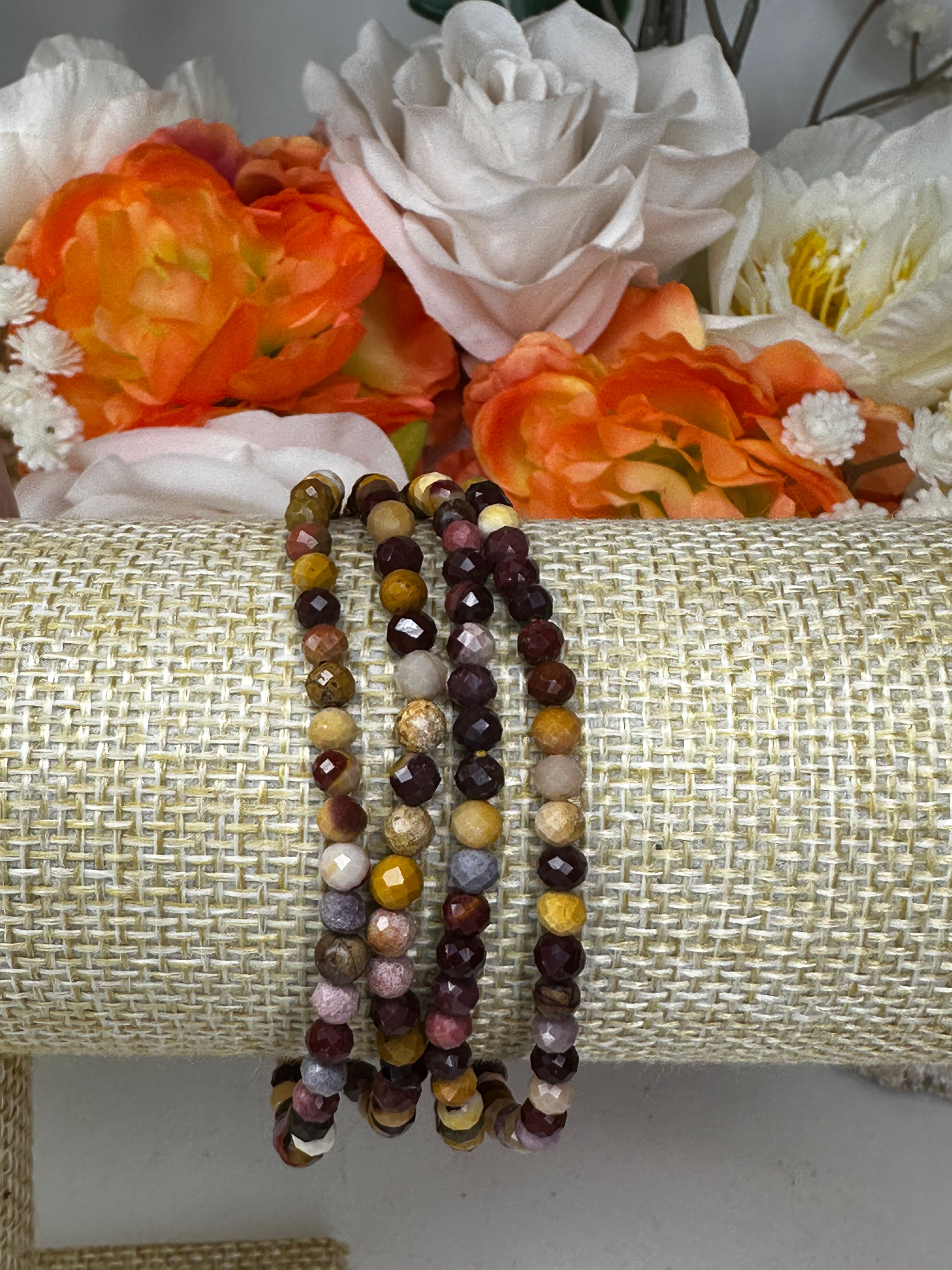 Mookaite faceted bracelet