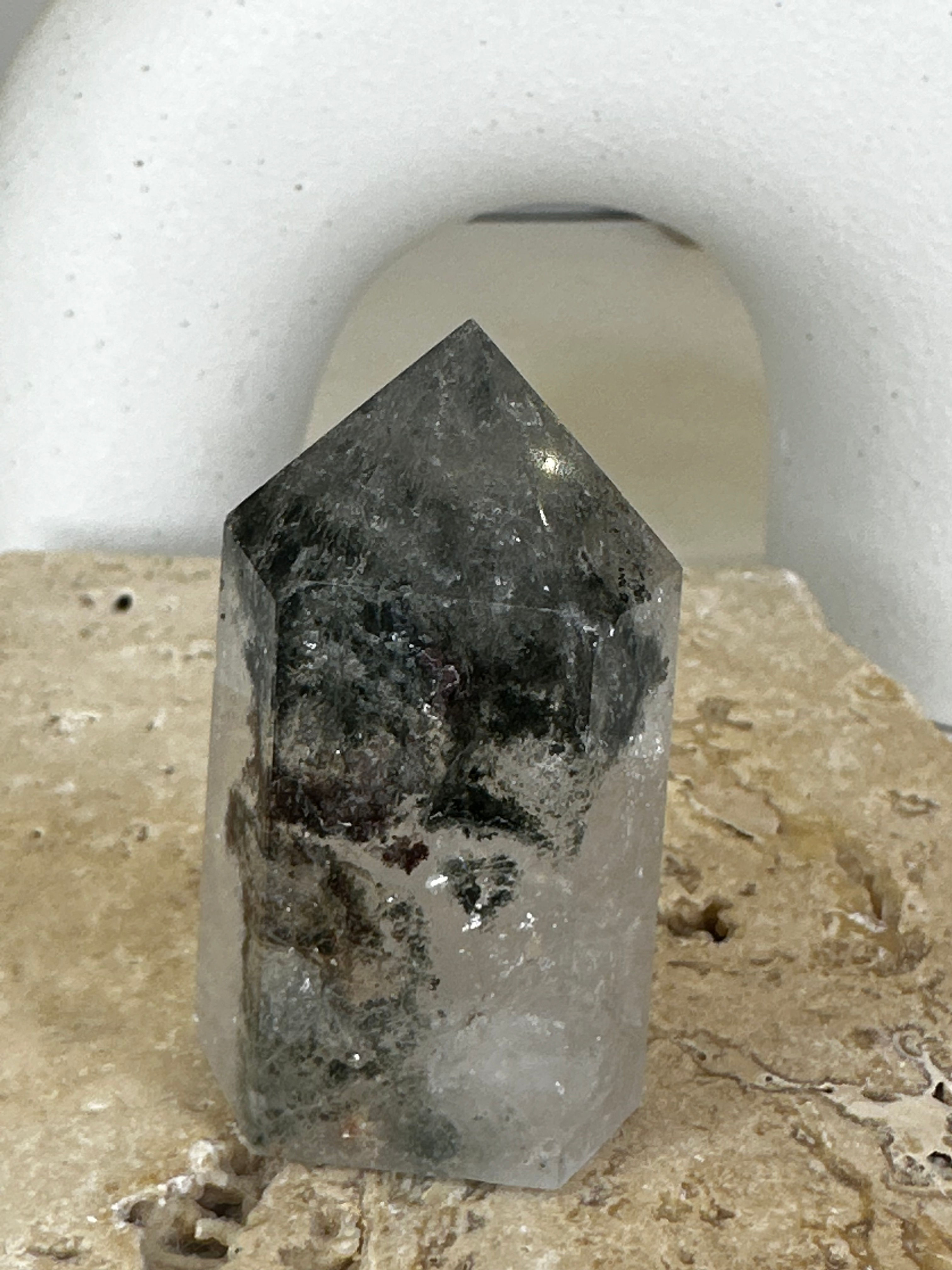 Smoky garden quartz tower 