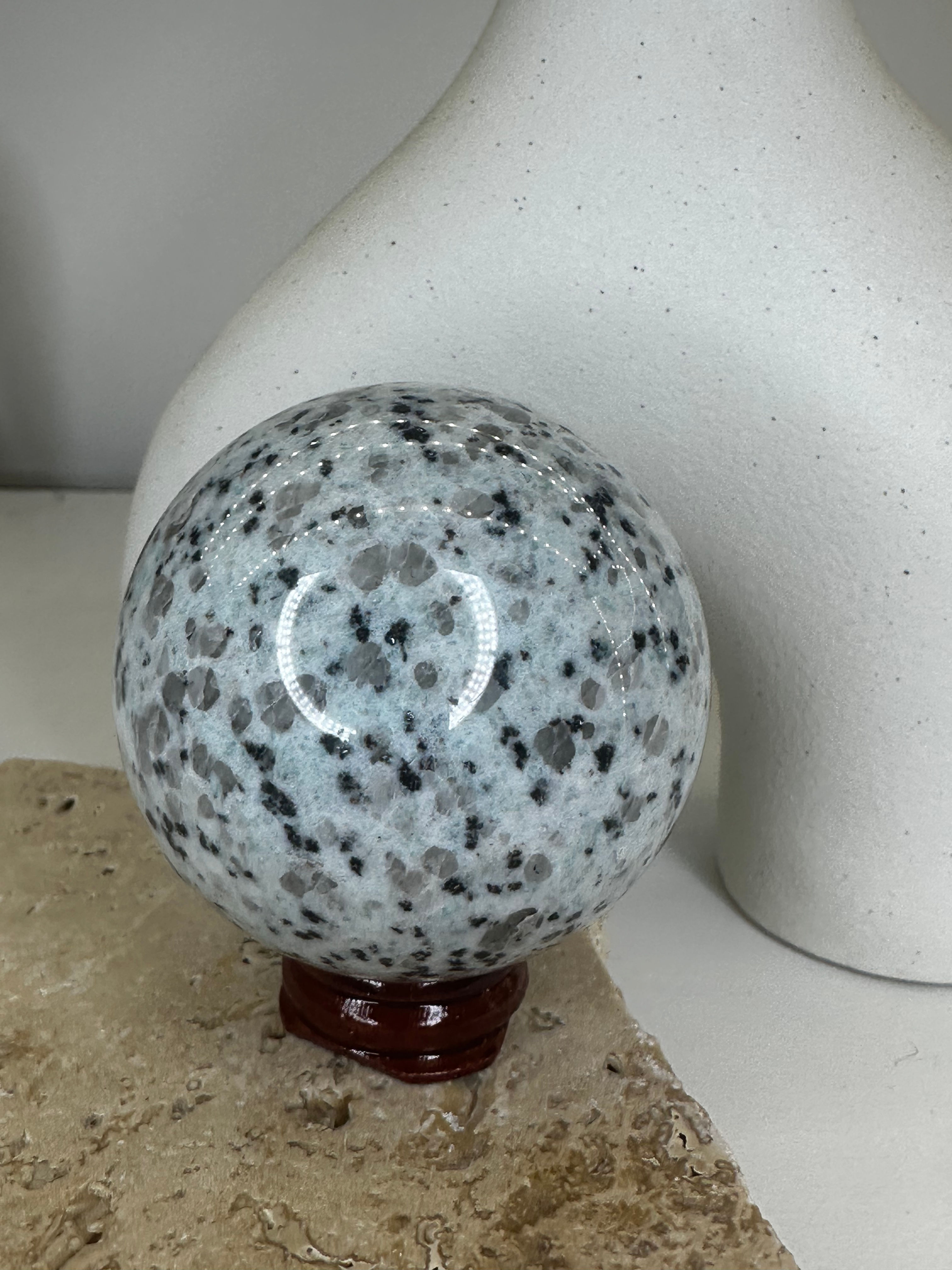 Kiwi jasper sphere