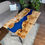 Thumbnail: Live Edge w/ Blue Epoxy River(coffee table)
