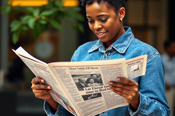 A black woman reading a newspaper.jpg