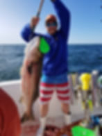 First Mate Dan with a Giant Bass!