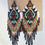 Thumbnail: Sanoe Beau Cornwall Handmade 'Medicine Woman' Native Beaded Boho Earrings 