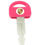 Thumbnail: Pink Car Key Shape Ballpoint Pen New Special Gift Pen 0.7 MM Black Refill