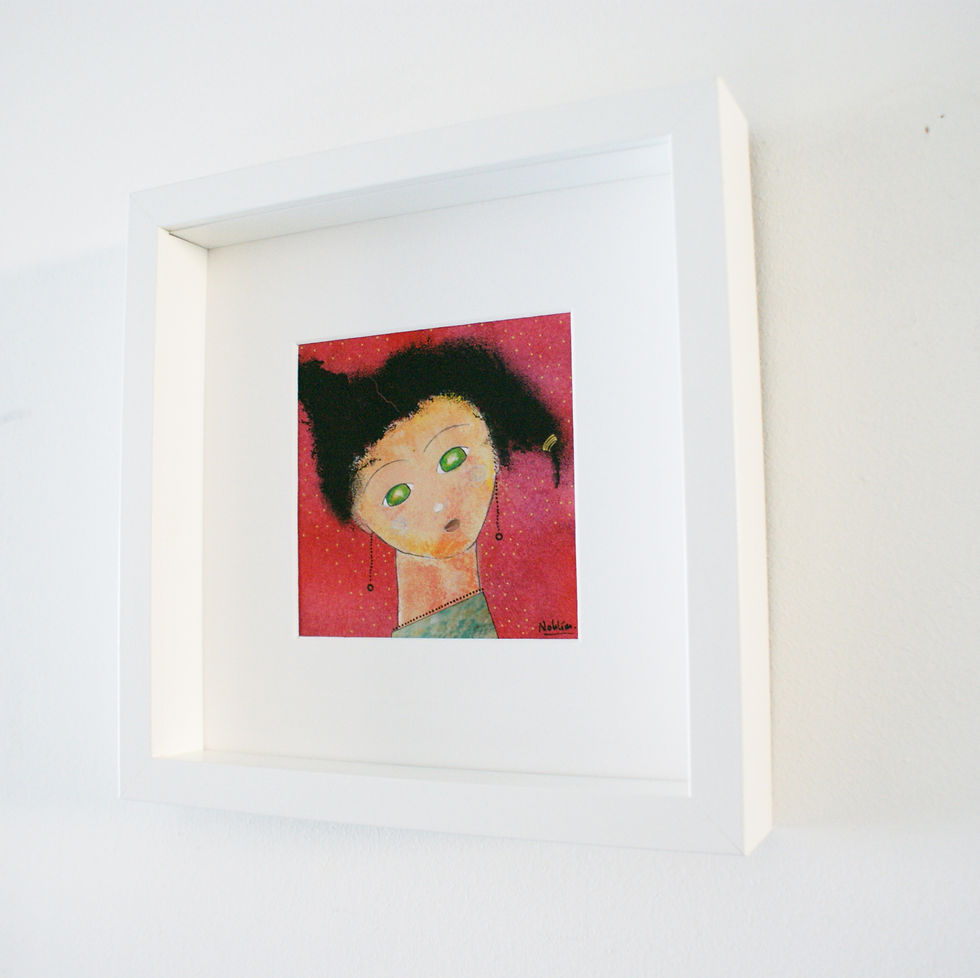 Miniature : Peinture féminine "Camélia"