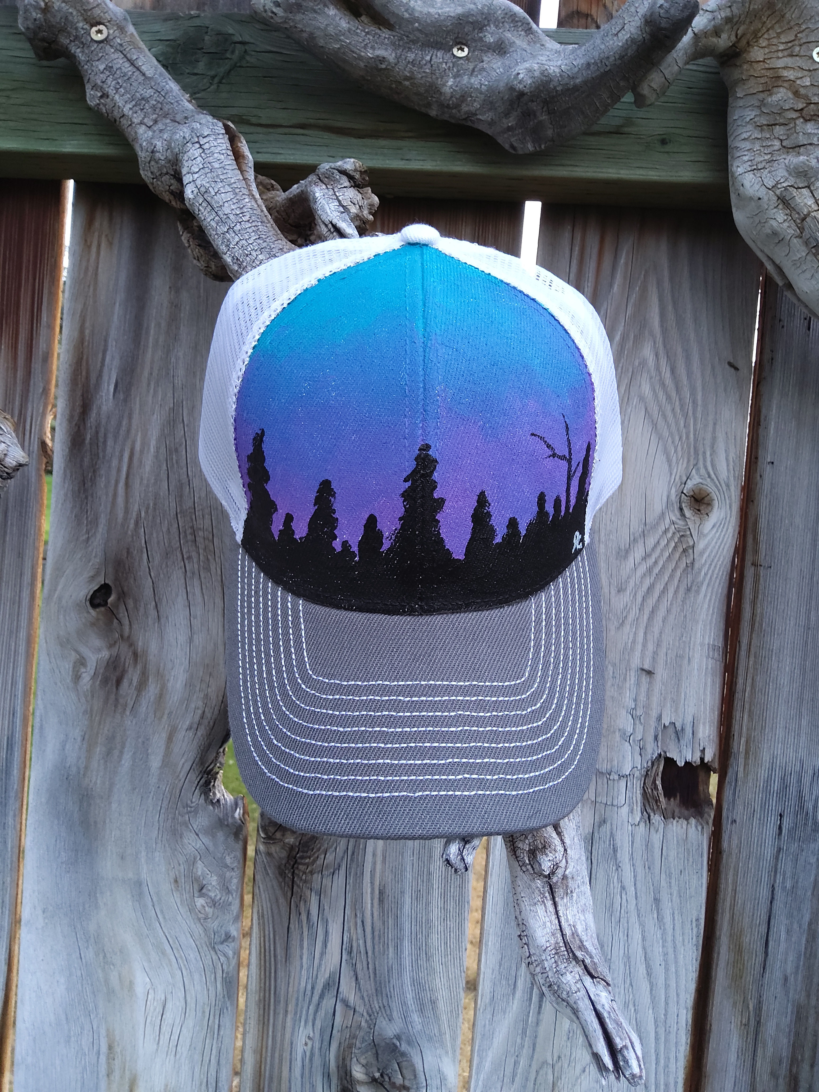 Hand Painted Trucker Hat
