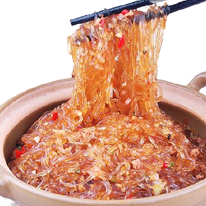 107. SPAGHETTI DI SOIA PICCANTI CARNE