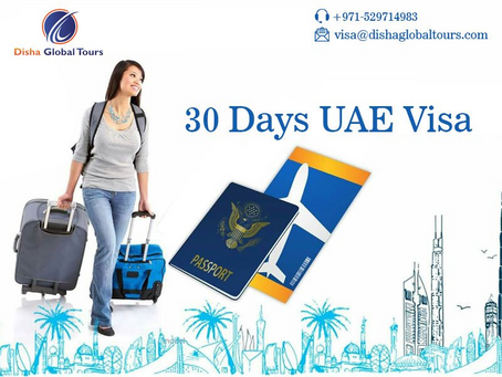 30 days UAE visa - Disha Global Tours
