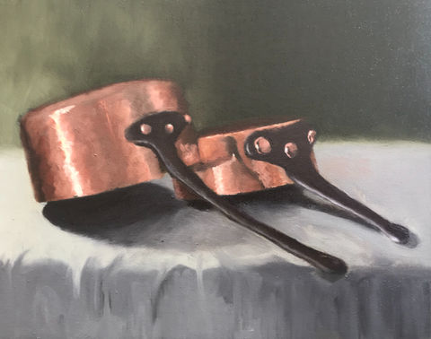Two Copper Pans (SOLD)