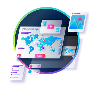Interactive infographics and websites