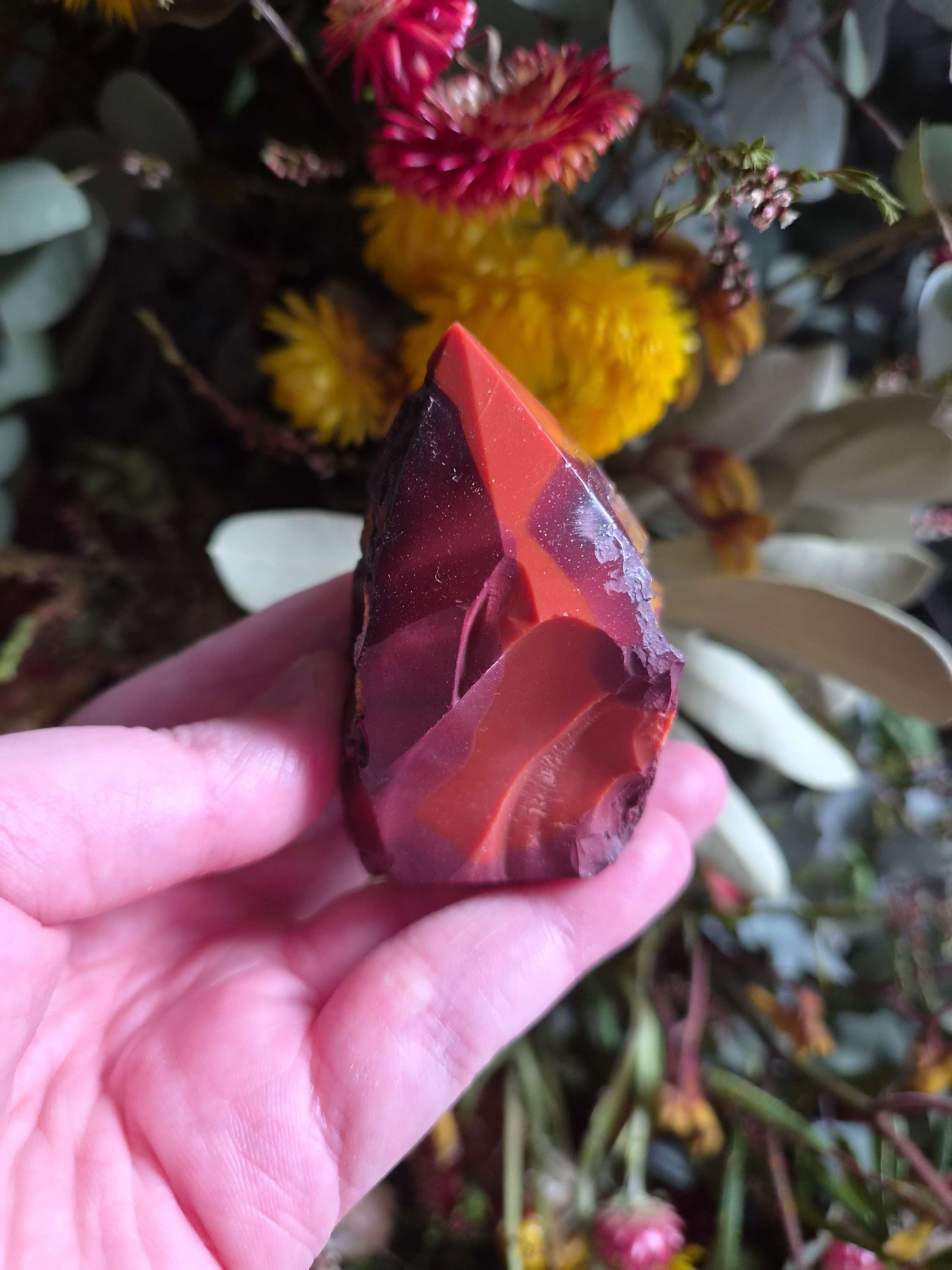 Mookaite Rough with Polished Point No.1