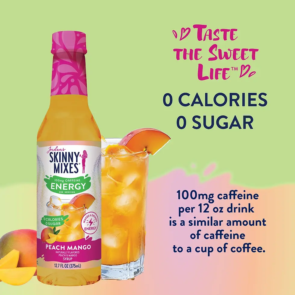 Thumbnail: Sugar Free Peach Mango Energy Syrup - 375ml