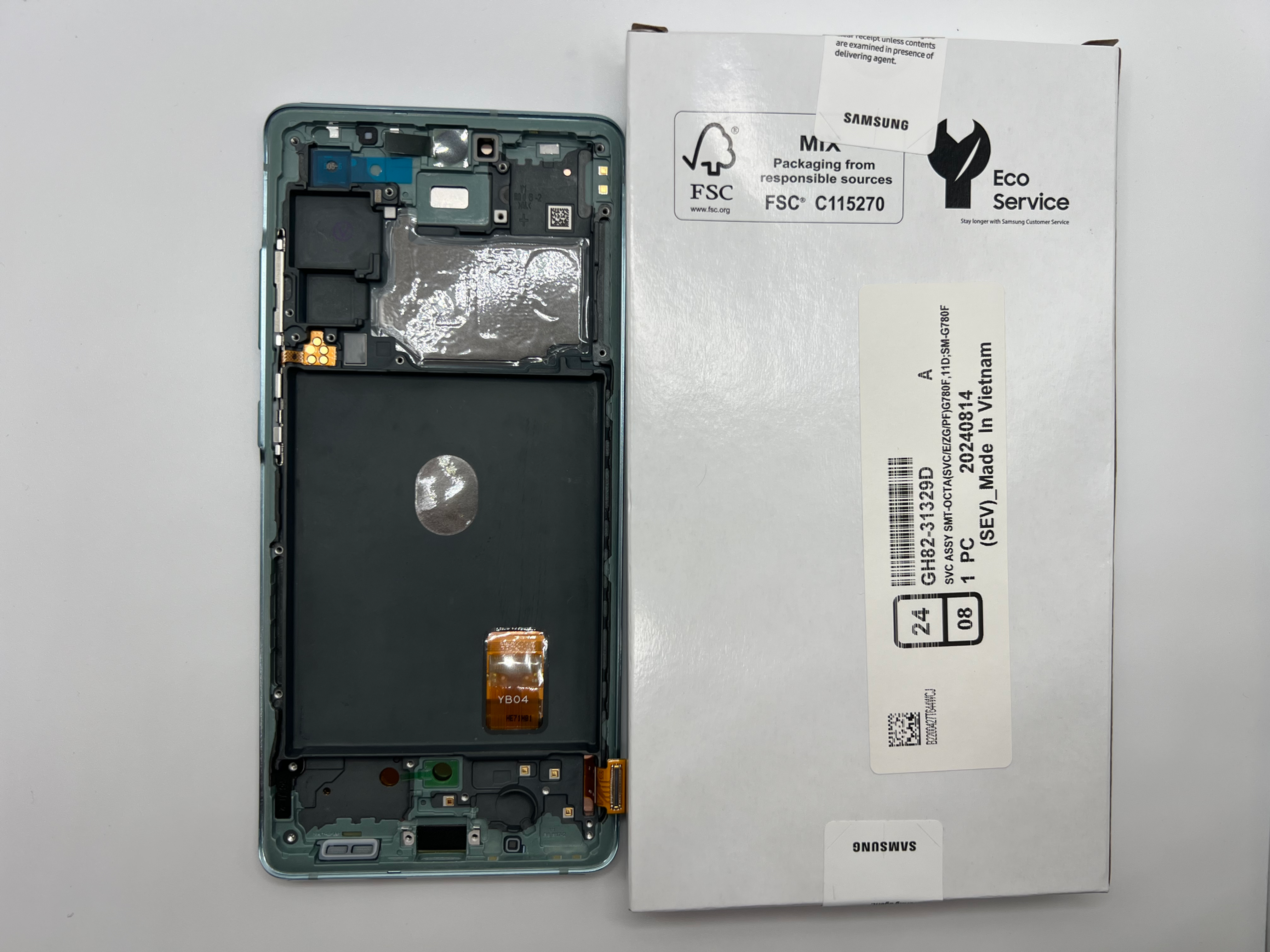 Original Samsung Galaxy S20 FE SM-G780 LCD Screen Replacement Green GH82-31329D