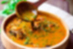 Ogbono Soup ,with choice of pounded yam ,oatmeal or garri
