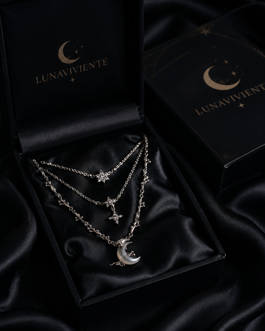 Collar Luna Eterna – Plata 925
