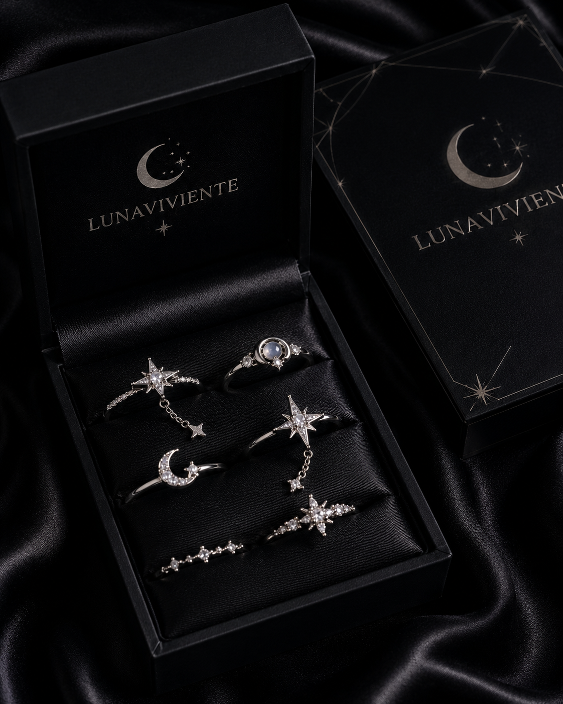 Pack 6 anillos del universo – Plata 925