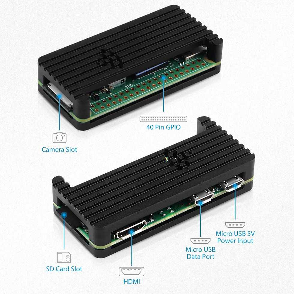 Thumbnail: GeeekPi Case for Raspberry Pi Zero 2 W, with Aluminum Case, 20Pin GPIO Header...