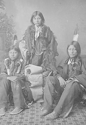 Timber Yellow Robe, Henry Standing Bear, and Wounded Yellow Robe, All in Native Dress.jpeg