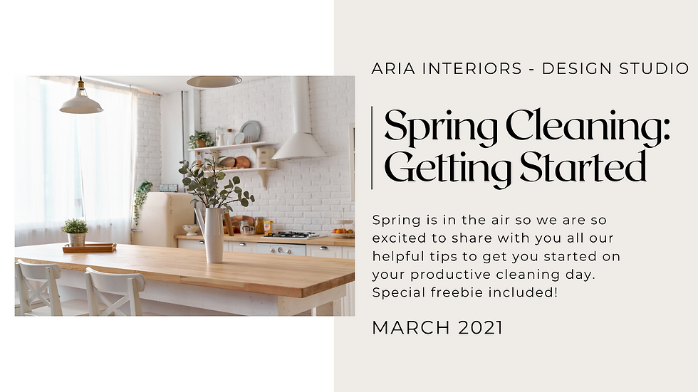 Spring Cleaning: Getting Started