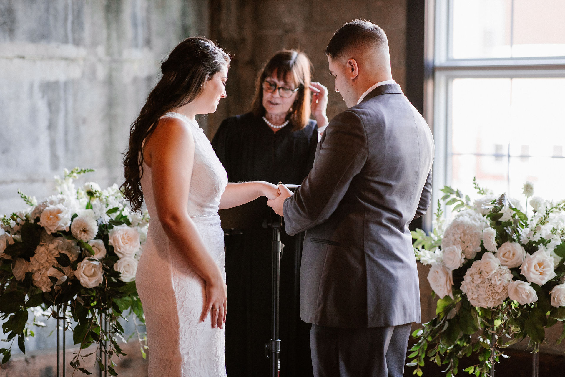 New England destination wedding venue loft historic vows