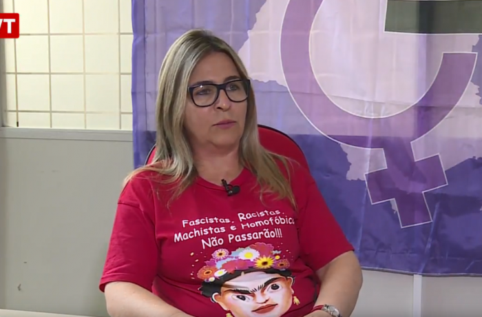 Márcia Viana, dirigente do Sindicato do Vestuário de Sorocaba e secretária estadual da mulher trabalhadora da CUT/SP