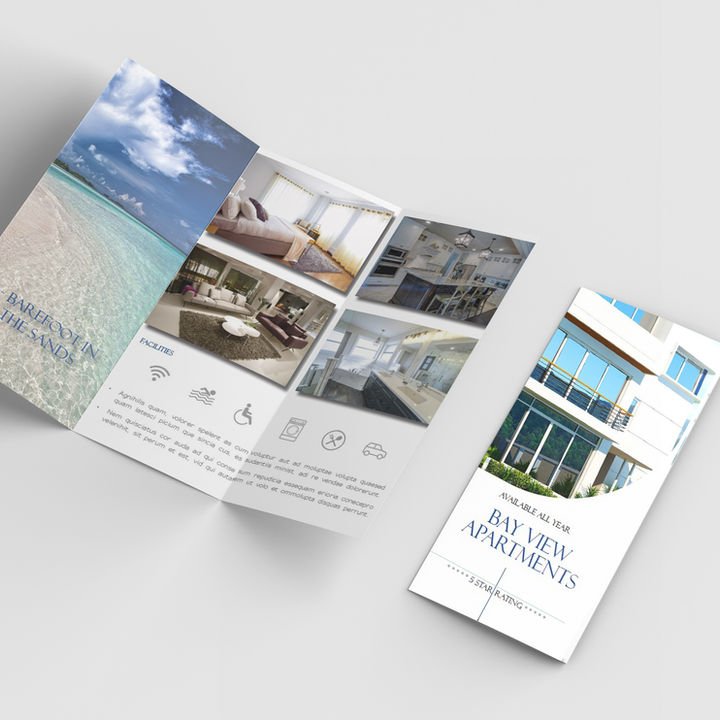 Bay View Apartments brochures, open and closed