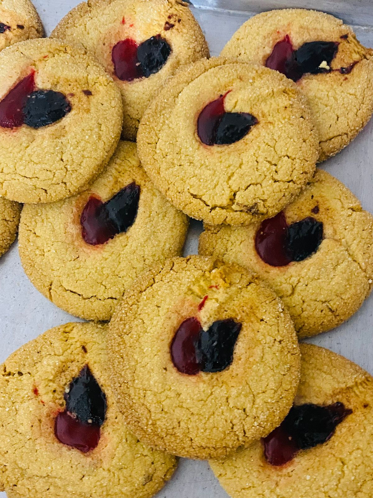 Polvorones con mermelada