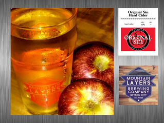 Try Original Sin Hard Cider at Mountain Layers
