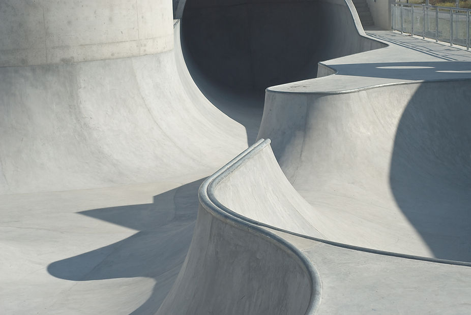 Concrete Skatepark Curves