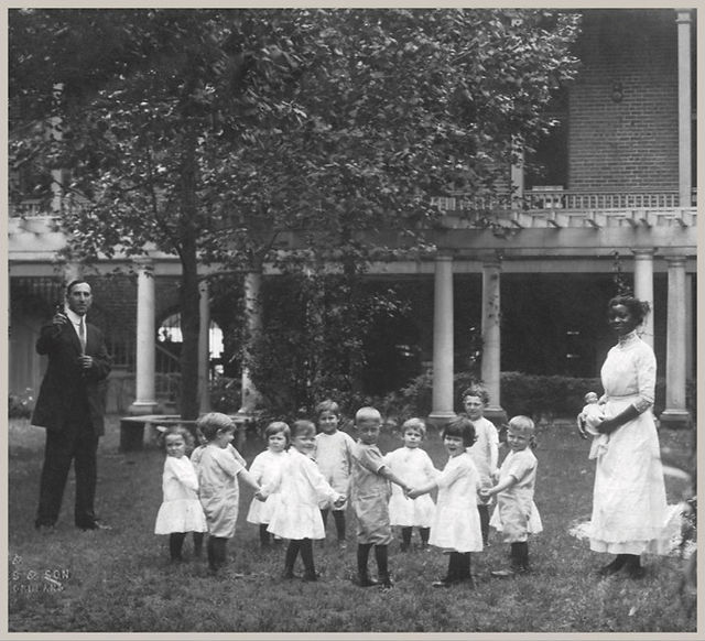 Photo of Young Residents of the Home, c.1915. Written on the back is “Our babies.” Courtesy of Marle