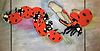 Lady bugs, runway, leaves, red, flying