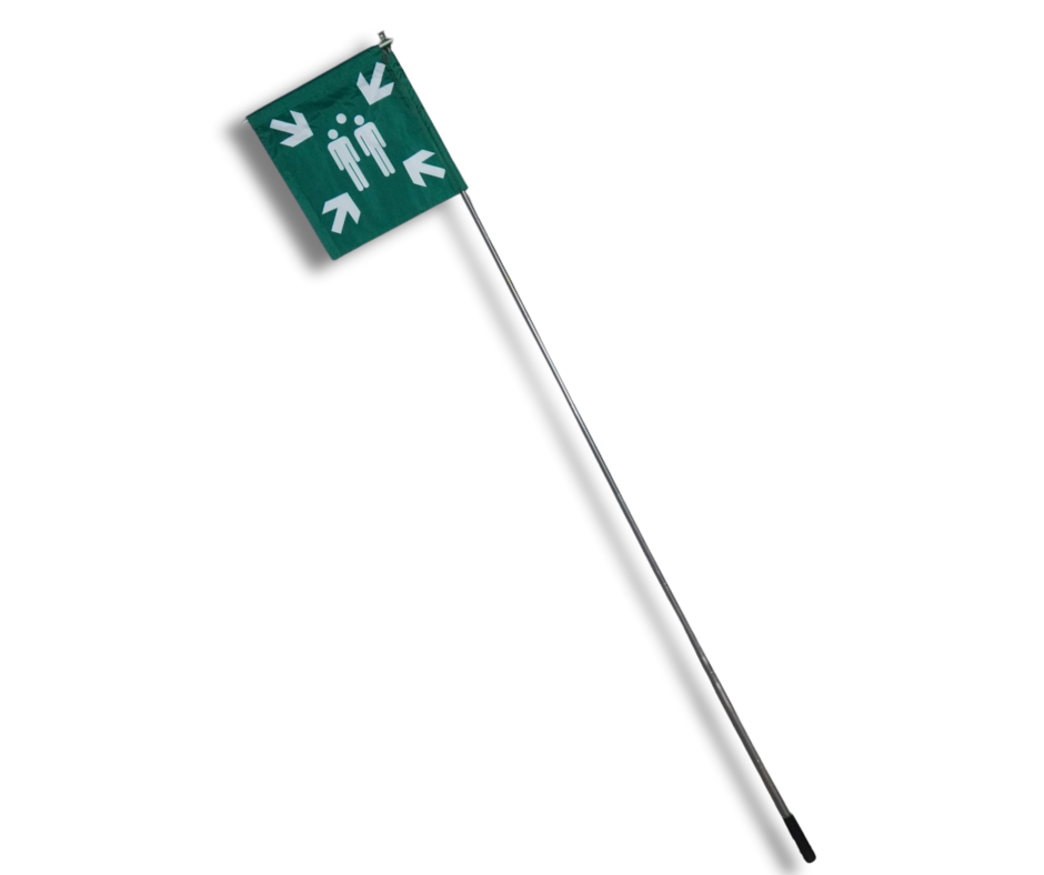 Miniaturbild: Tragbare Sammelplatz Fahne- ISO 7010