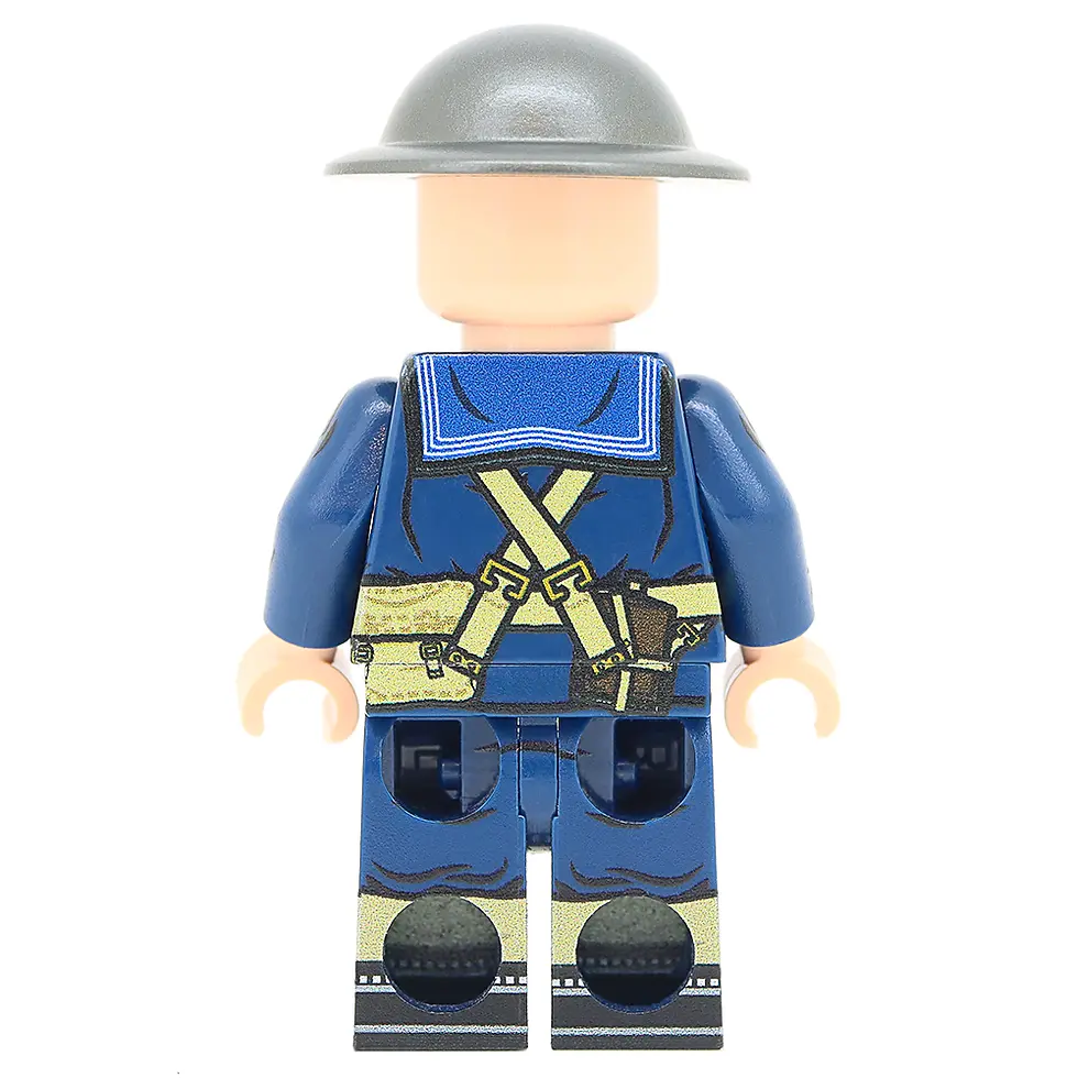 WW2 British Landing Party Wireman Minifigure Back