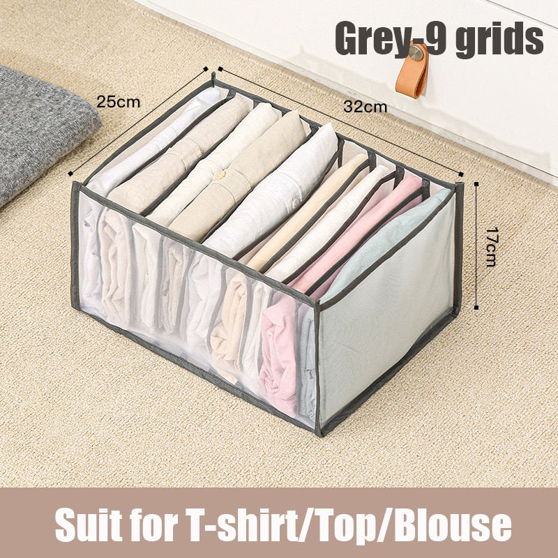 Miniature : Foldable Drawer Closet Storage Organizer Divider Boxes for Jeans Underwear Socks
