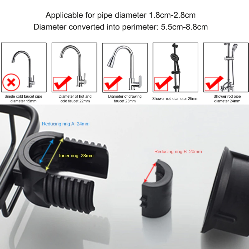 Miniature : Bathroom Faucet Storage Rack Shower Soap Holder Bathroom Organization Shower