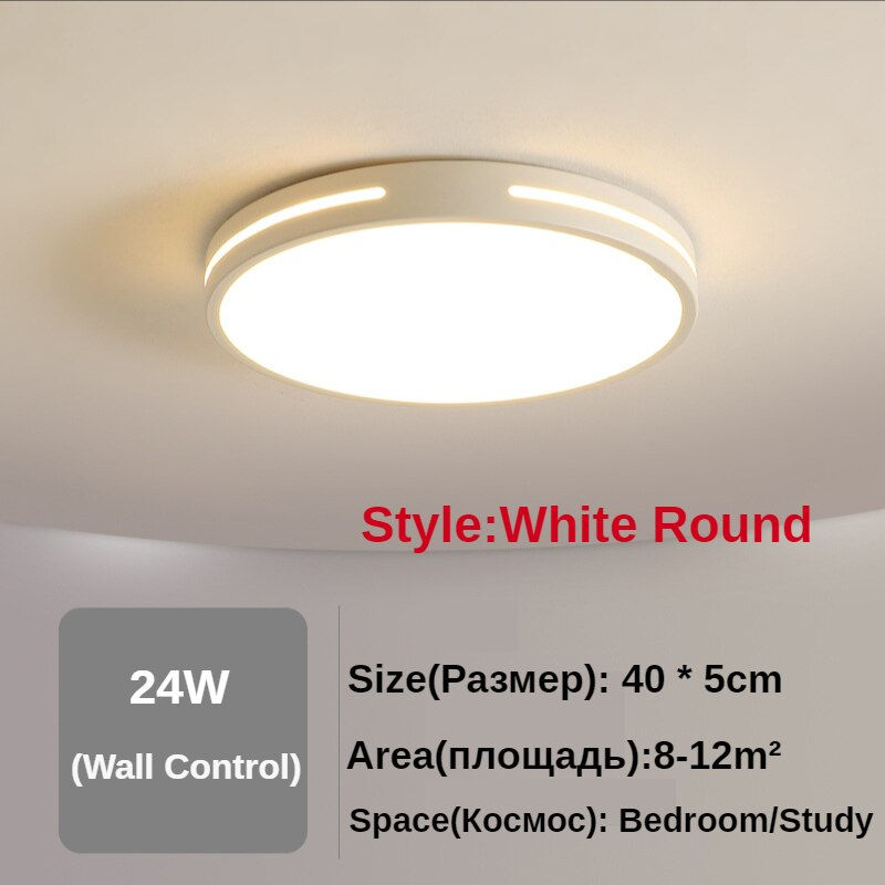 Miniature : Led Ceiling Modern Simple Dimmer Decorative Led Ceiling Lamps Round Bedroom 