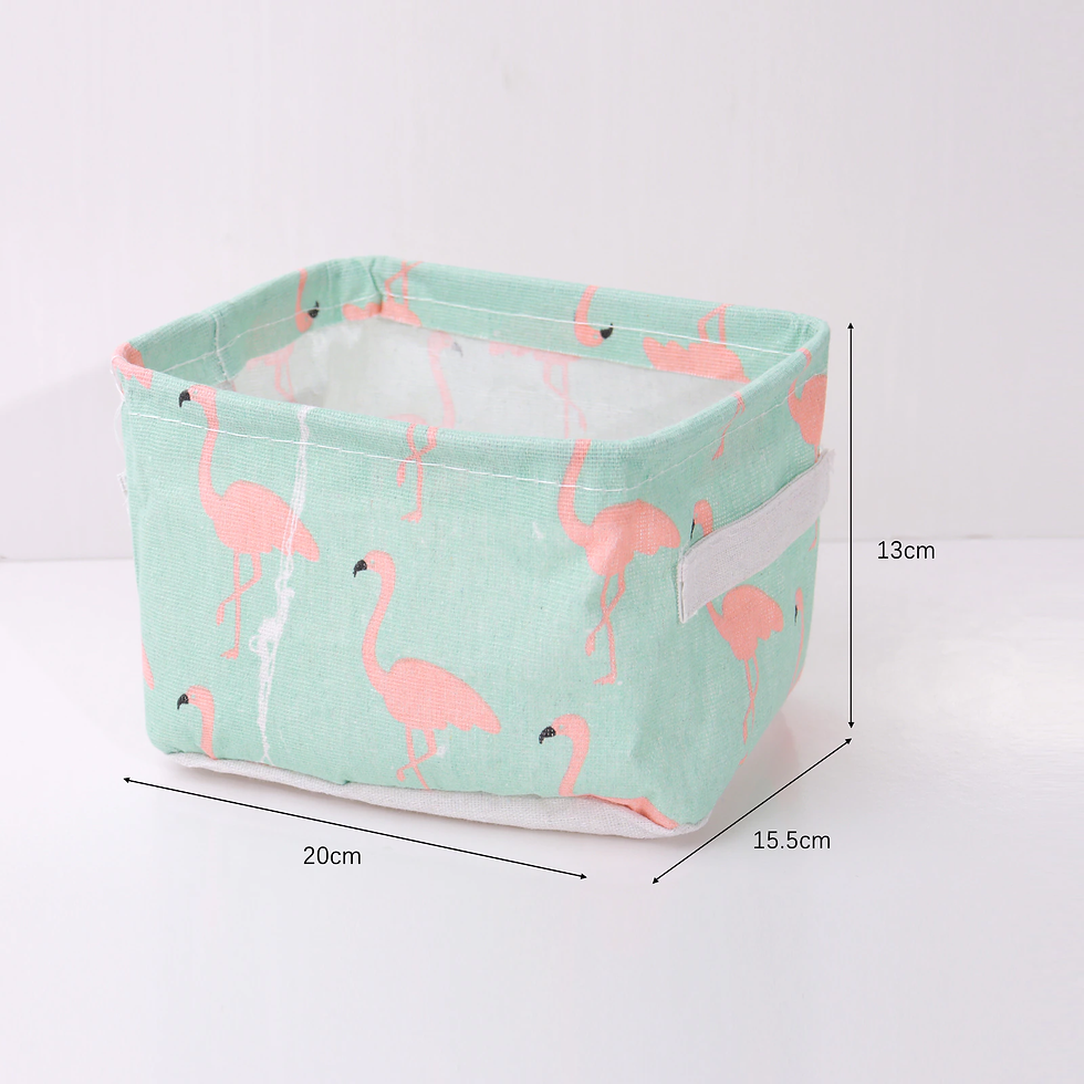 Miniature : Folding Desktop Storage Box Waterproof Toy Sundries Cute Storage Basket 