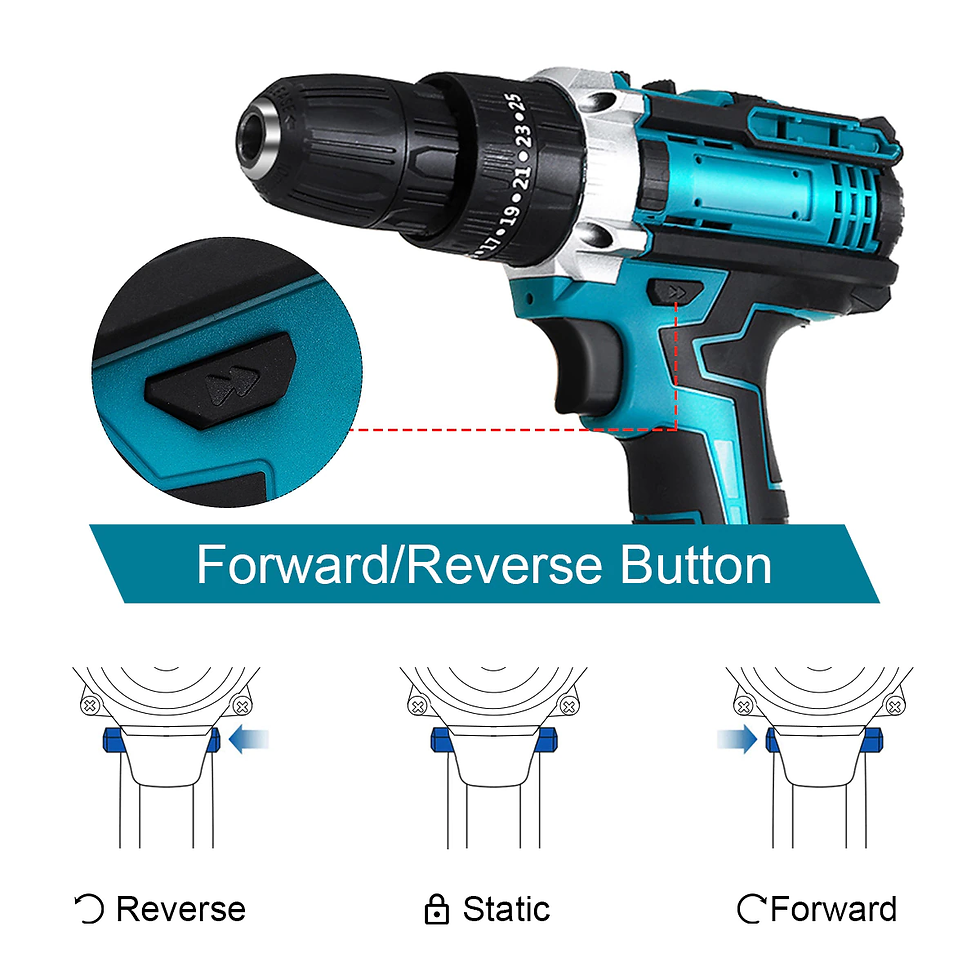 Miniature : 48V 3 in 1 Electric Impact Drill 25+3 Torque Electric 