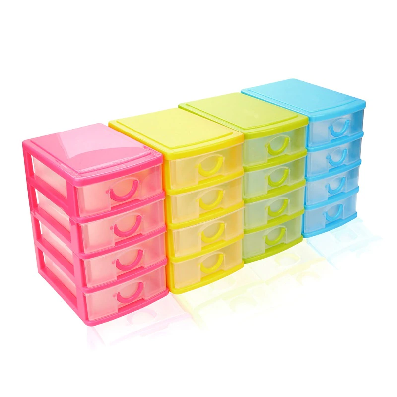 Miniature : WBBOOMING Mini Desktop Drawer Storage boxes Sundries Case Small Objects Makeup 
