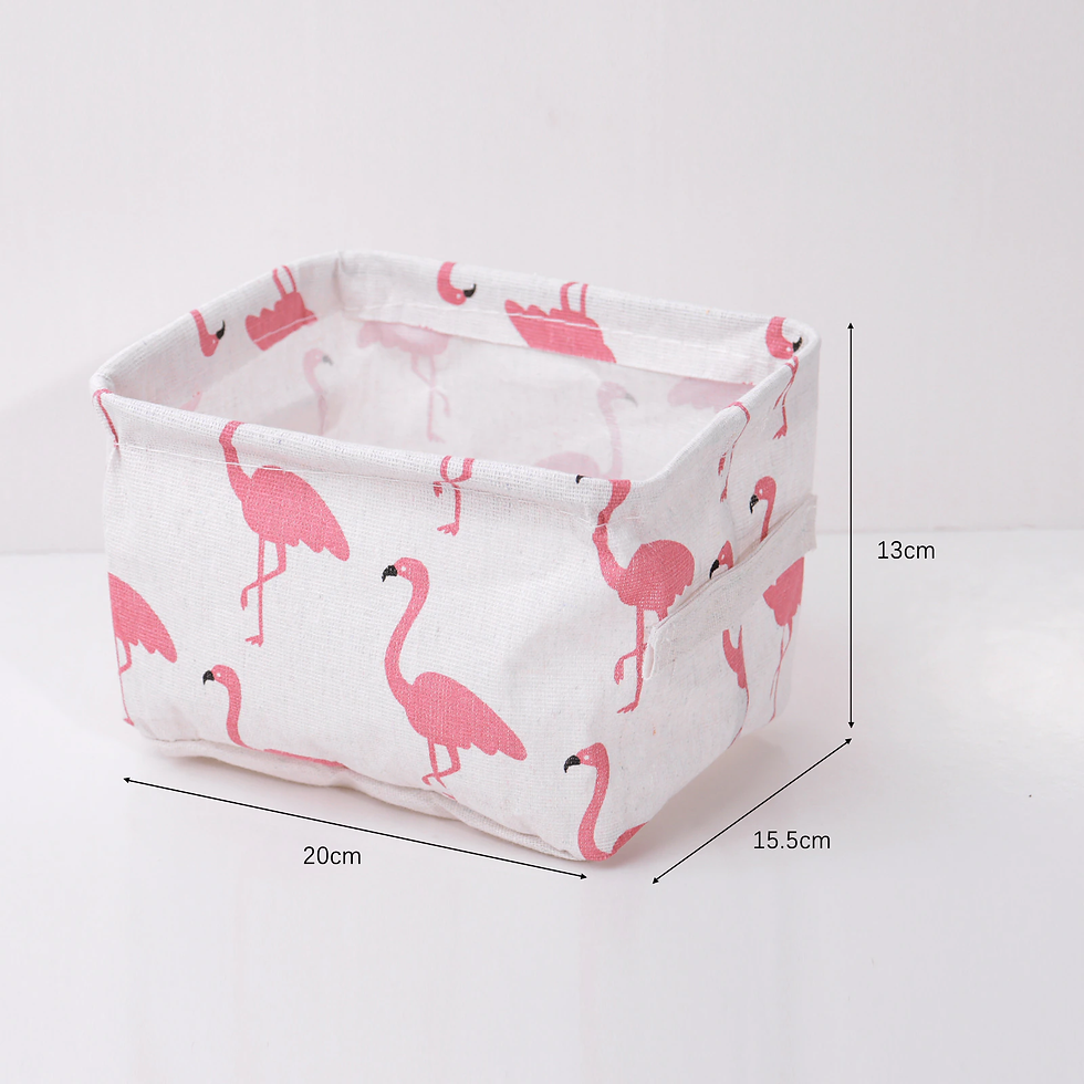 Miniature : Folding Desktop Storage Box Waterproof Toy Sundries Cute Storage Basket 