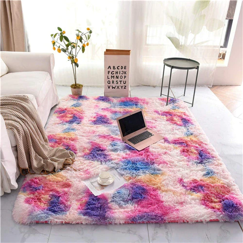 Miniature : Fluffy Soft Kids Room Carpet Anti-Skid Large Fuzzy Shag Fur Area Rugs Modern 